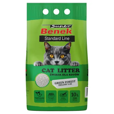 Super Benek Green Forest macskaalom - 10 l (kb. 8 kg) Super Benek Green Forest macskaalom - 10 l (kb. 8 kg)