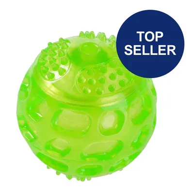 Grüner Ball mit Noppen und Vertiefungen, hervorgehoben als 'Top Seller'.