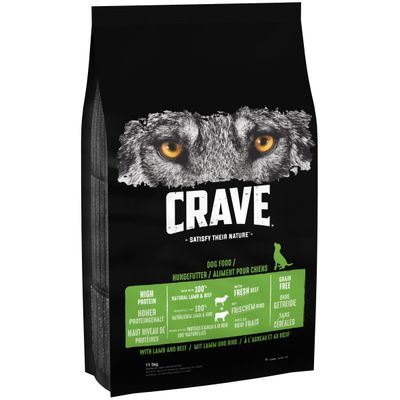 CRAVE Adult Lamb & Beef Dry Dog Food 11.5kg