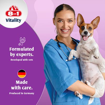 8in1 Vitality Multivitamin-tabletter for små raser