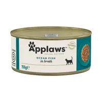 Applaws em caldo para gatos 12 x 156 g - Pack económico - Peixe do oceano