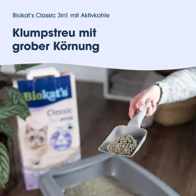 Biokat´s Classic 3in1 Extra Katzenstreu - Sparpaket: 2 x 14 l