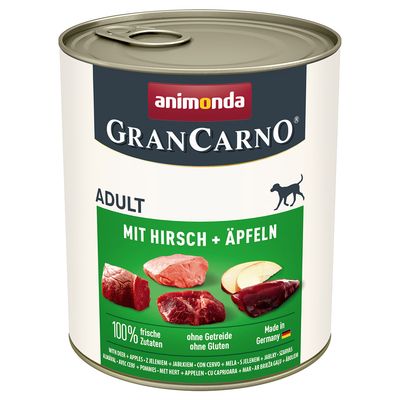 animonda GranCarno Original Adult 6 x 800g Venison & Apple