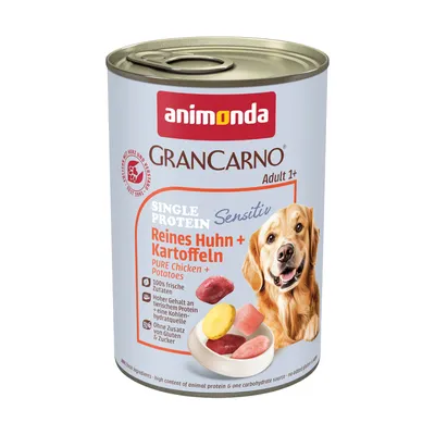 animonda GranCarno Adult Sensitive 6 x 400 g - Κοτόπουλο & Πατάτες animonda GranCarno Adult Sensitive 6 x 400 g - Κοτόπουλο & Πατάτες