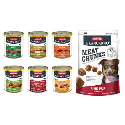 Animonda 6 x 150 / 400 / 800 g + animonda Meat Chunks 80 g snacks ¡gratis!