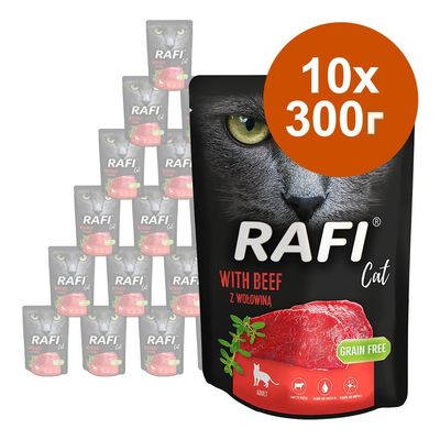 Rafi Cat 10 x 300 г - говеждо