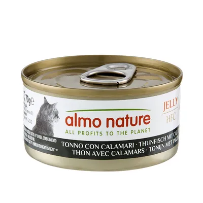 Pack Ahorro Almo Nature HFC 24 x 70 g - Atún con calamares en gelatina