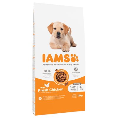 IAMS Advanced Nutrition Puppy & Junior Large Dog - Chicken Multibuy: 2 x 12kg