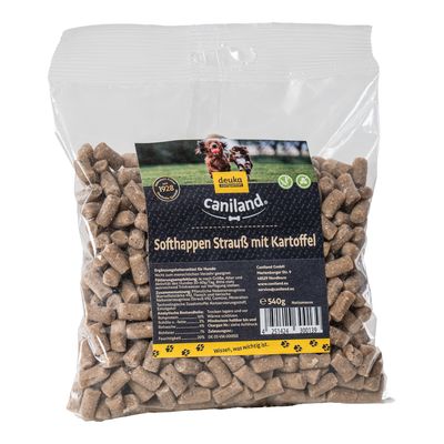 Caniland Softhappen mit Strauß getreidefrei Sparpaket: 2 x 540 g