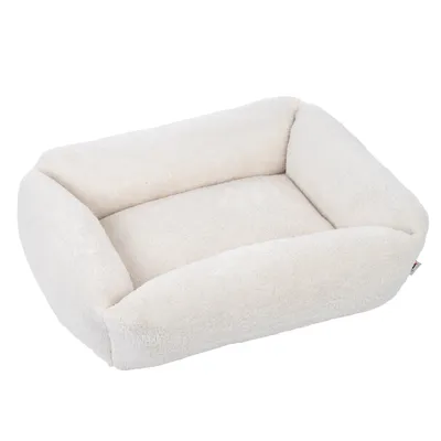 TIAKI Lazy Bear Dog Bed – Ecru - Size L: 100 x 80 x 20cm (L x W x H)