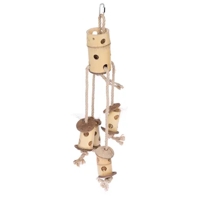 TIAKI snack- og klatrelegetøj i bambus - ca. Ø 14 x L 60 cm TIAKI snack- og klatrelegetøj i bambus - ca. Ø 14 x L 60 cm