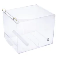 TIAKI No-Mess acryl vogelvoederhuisje - Maat L: L 20 x B 25 x H 20 cm