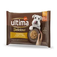 Ultima Fit & Delicious Mini Adult 44 x 100 g pour chien - poulet, bœuf