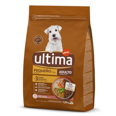 Ultima Mini Adult Salmone Crocchette per cane 2,50 kg (2 x 1,25 kg)