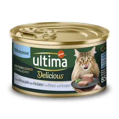 Ultima Fit & Delicious Sterilized para gatos 24 x 85 g - Pescado