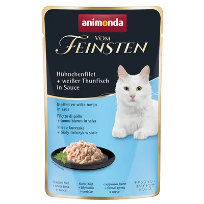 animonda vom Feinsten Adult szószban 18 x 50 g - Csirkefilé + fehér tonhal szószban