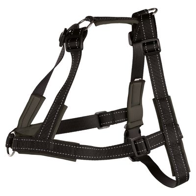TRIXIE Trainingsgeschirr Lead'n'Walk Soft L–XL: 65–105 cm/25 mm, schwarz