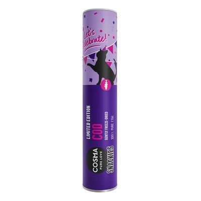 Cosma Snackies liofilizzati per gatto Limited Edition "Let´s Celebrate" Merluzzo - 21 g