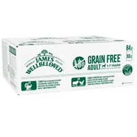 James Wellbeloved Adult Hypoallergenic Grain Free Pouches - Mixed Selection in Gravy - 84 x 90g