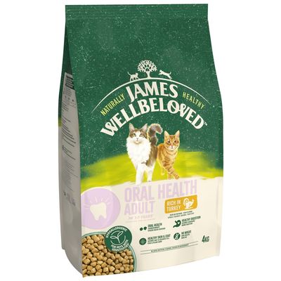 James Wellbeloved Adult Cat Oral Health Hypoallergenic Turkey & Rice 4kg