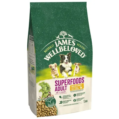 James Wellbeloved Adult Hypoallergenic Superfoods Turkey with Kale & Quinoa James Wellbeloved Adult Hypoallergenic Superfoods Turkey with Kale & Quinoa
