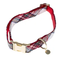 Nomad Tales Tartan: Halsband, Leine, Kotbeutelspender, Scrunchie - Halsband Größe L: 42-66 cm Halsumfang