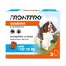 Frontpro Kautablette gegen Zecken und Flöhe, für Hunde >10 bis 25 kg 3 Tabletten