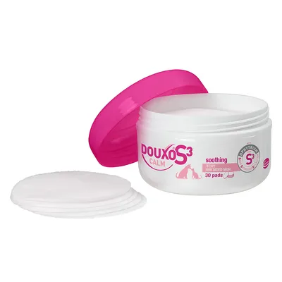 Douxo S3 Calm Pads, apaisant pour peau irritée et qui démange, 30 pads. Avec formule soin Phytosphingosin S3.