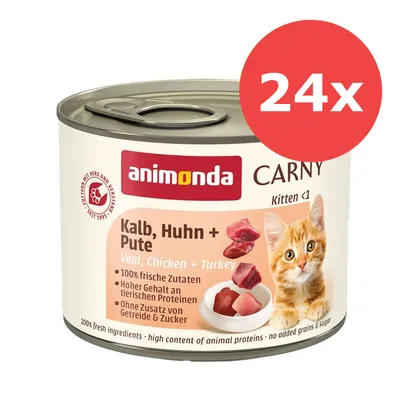 Fai scorta! animonda Carny Kitten 24 x 200 g - Baby-Paté