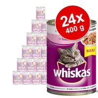 Whiskas Adult, 24 x 400 g - Zestaw mieszany