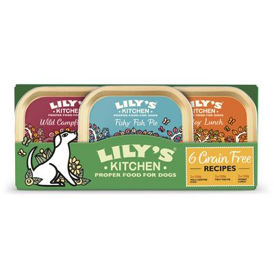 Lily's Kitchen Menús sin cereales para perros 12 x 150 g - Pack Ahorro