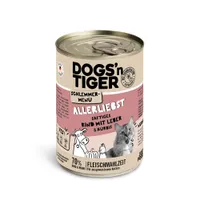 Dogs'n Tiger ínyenc menü 6 x 400 g - Marha & máj