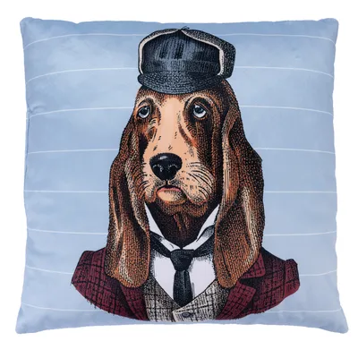 Smartpet подушка "Funny Dogs" - Ясно-голубая: 40 x 40 см