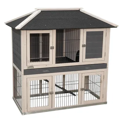 Kerbl Pet Clapier pour rongeurs Villa - L 118 x l 68 x H 118 cm