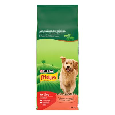 PURINA Friskies Adult Active bœuf pour chien Sparpaket: 2 x 12 kg