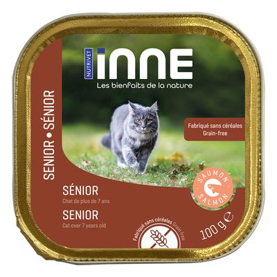 Nutrivet Inne Senior saumon pour chat 32 x 100 g