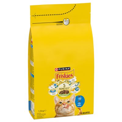 PURINA Friskies Adult Katze mit Lachs und Gemüse 1,5 kg