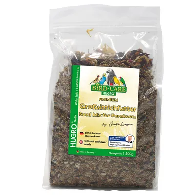 Hugro Großsittichfutter - Sparpaket: 2 x 1,3 kg