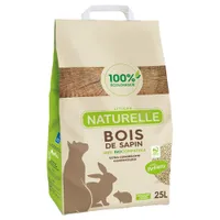 Litière Perlinette Bois de Sapin pour chat - 2 x 25 l (20 kg)