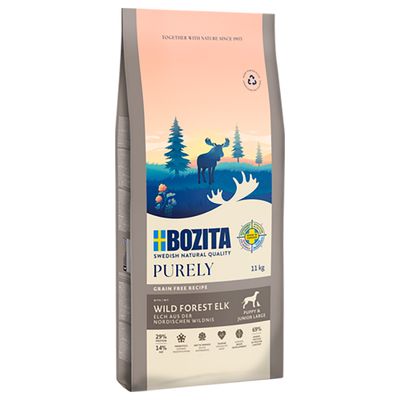 Bozita Dog Purely Grain Free Elk Puppy & Junior Large 11 kg