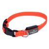 Nomad Tales Spirit USB LED nylon halsband, oranje Maat M: Halsomtrek 36-51 cm