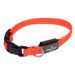 Nomad Tales Spirit USB LED nylon halsband, oranje Maat M: Halsomtrek 36-51 cm