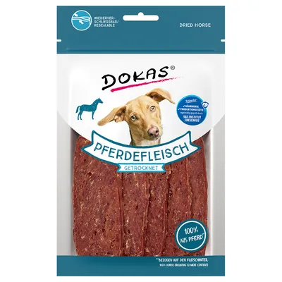 Dokas Pferdefleisch Getrocknet - Sparpaket: 2 x ca. 60 g