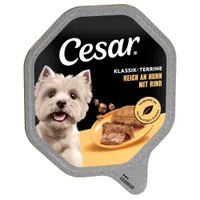 Cesar tálcás megapack 14 x 150 g - Klasszikusok: terrine szárnyas & marha