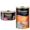 Miamor Kombi-Paket: Feine Filets Naturelle 12 x 80 g + Trinkfein Vitaldrink 6 x 135 ml Feine Filets Thunfisch & Krebsfleisch + Vitaldrink mit Huhn