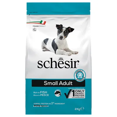 Schesir Dog Small Adult met Vis Hondenvoer - Voordeelpakket: 2 x 2 kg