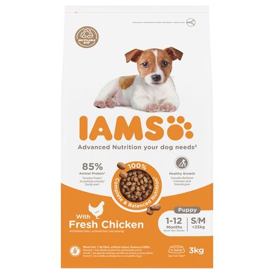 IAMS Advanced Nutrition Puppy Small / Medium Breed mit Huhn 3 kg