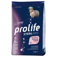 Prolife Sterilised Sensitive Maiale e Riso Crocchette per cane - 2 x 12 kg