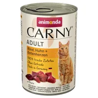 animonda Carny Adult 12 x 400 g - Marha, csirke & kacsaszív
