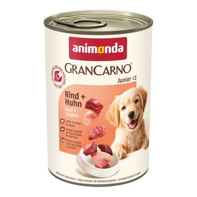 animonda GranCarno Original Junior 6 x 400 g - Rund & Kip